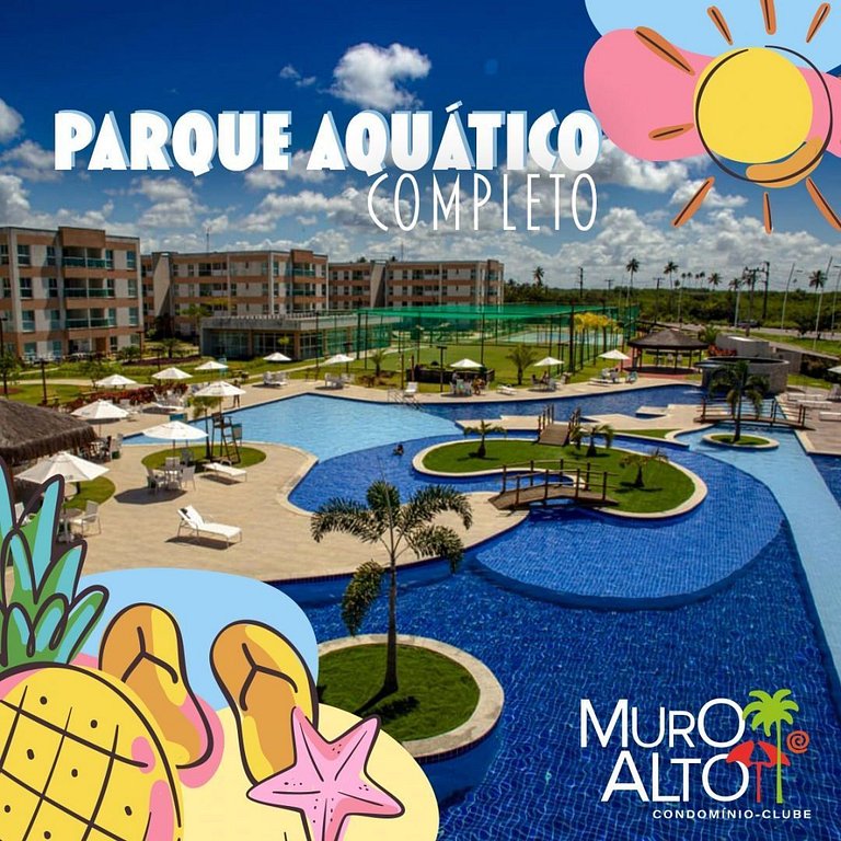 Muro Alto – Flat espaçoso com lazer de resort