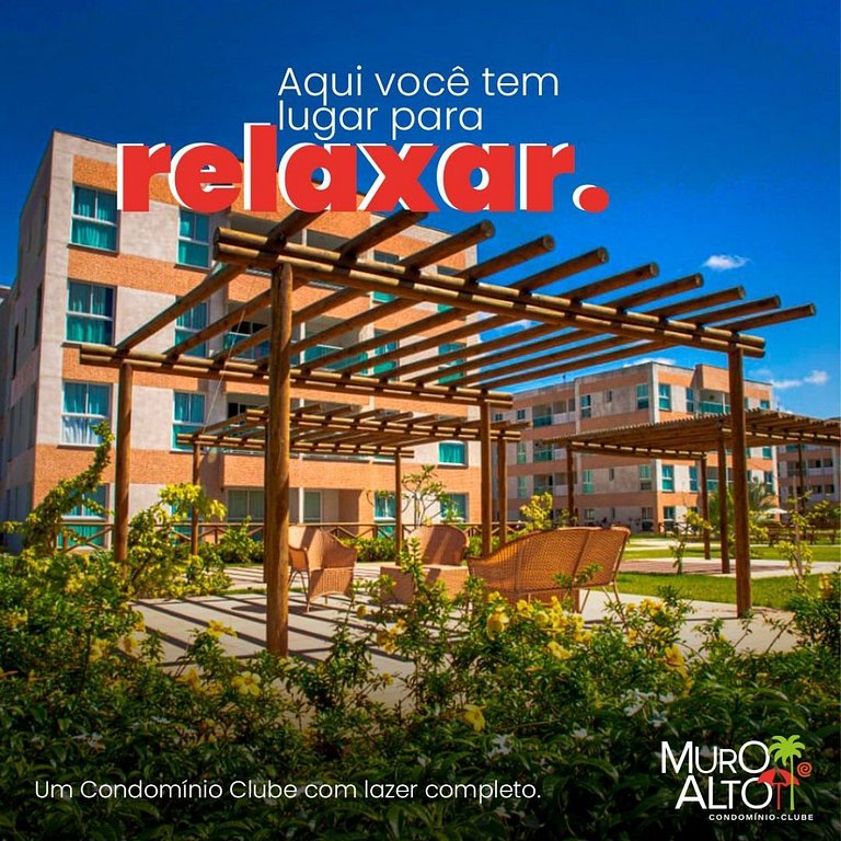 Muro Alto – Flat espaçoso com lazer de resort