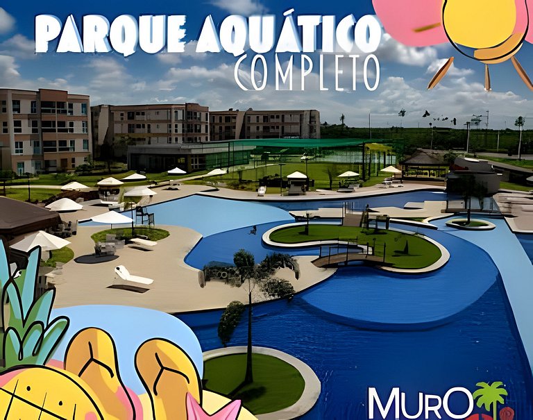 Muro Alto – Flat espaçoso com lazer de resort