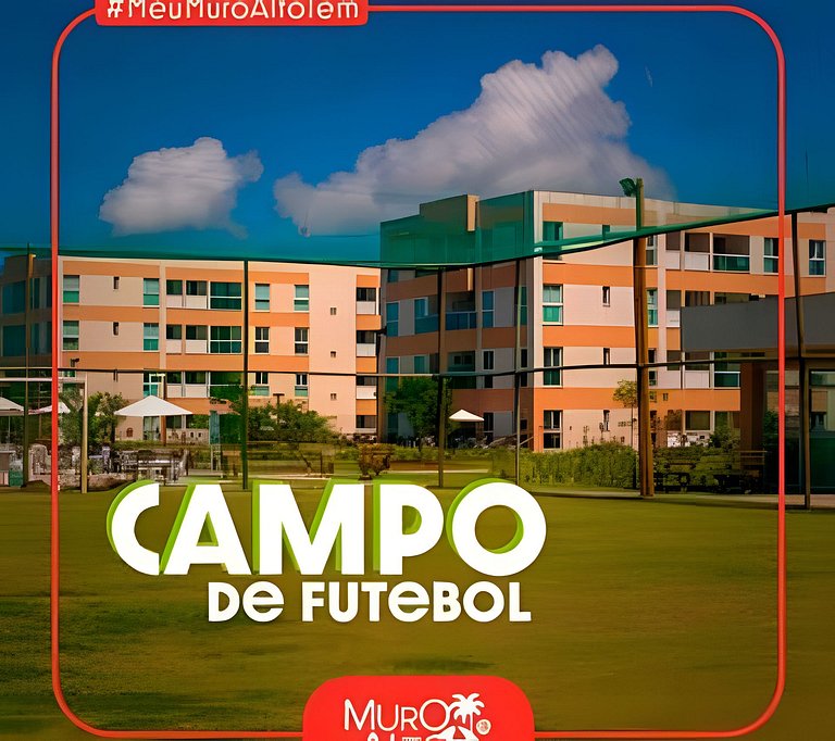 Muro Alto – Flat espaçoso com lazer de resort