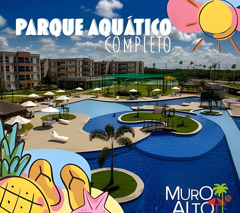 Muro Alto – Flat espaçoso com lazer de resort