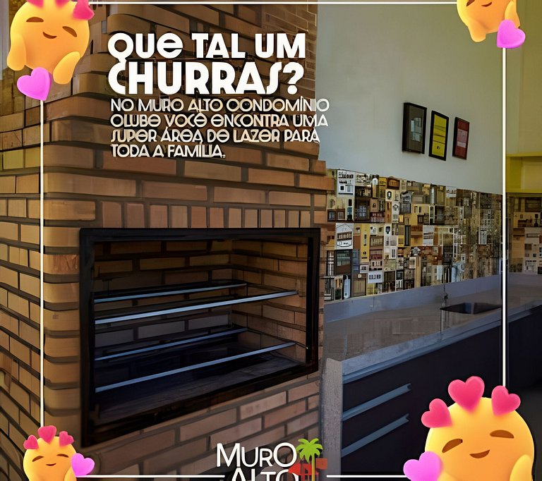 Muro Alto – Flat espaçoso com lazer de resort
