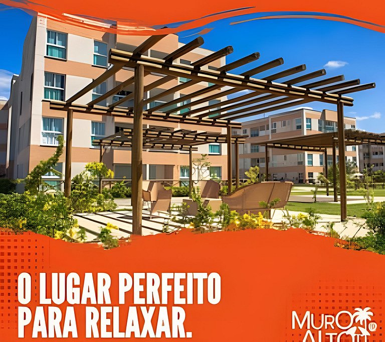 Muro Alto – Flat espaçoso com lazer de resort