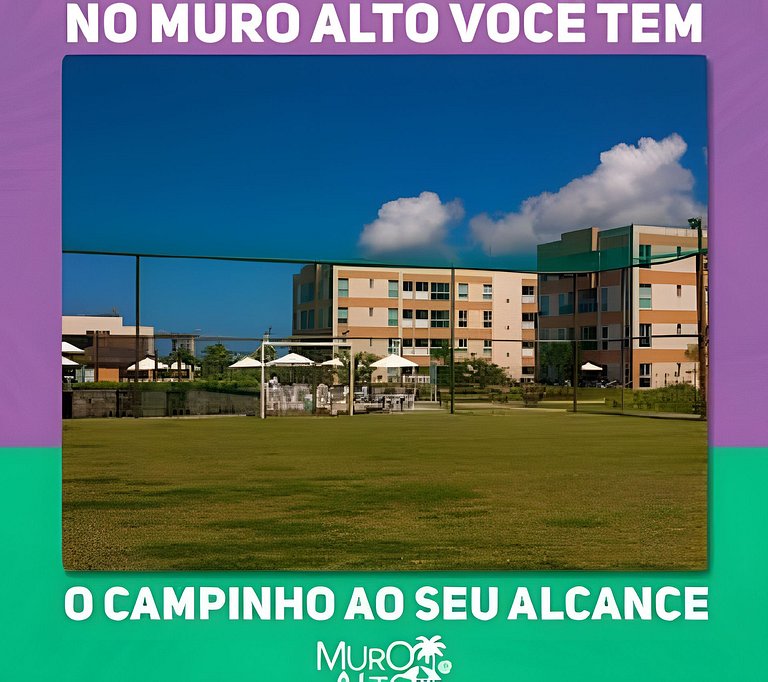 Muro Alto – Flat espaçoso com lazer de resort