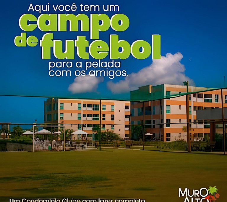 Muro Alto – Flat espaçoso com lazer de resort