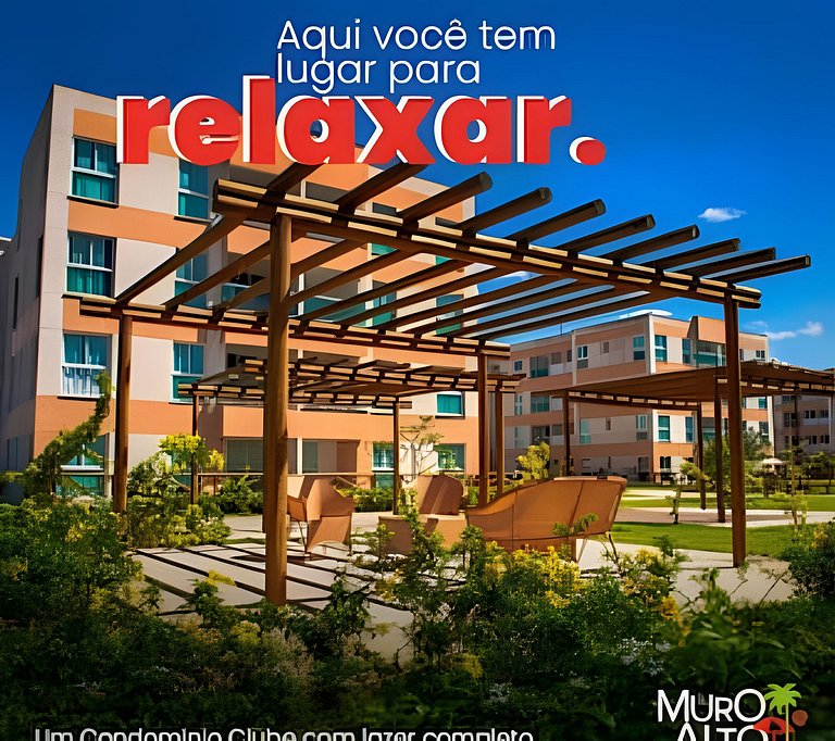 Muro Alto – Flat espaçoso com lazer de resort