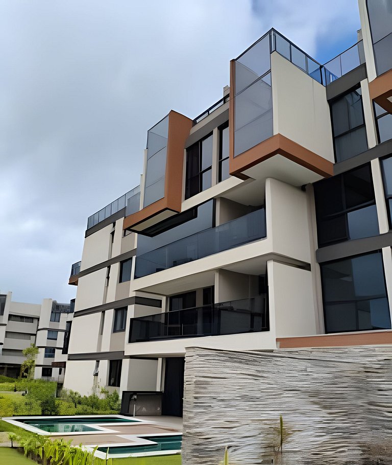 2 Quartos e vista incrível Pé na Areia Muro Alto