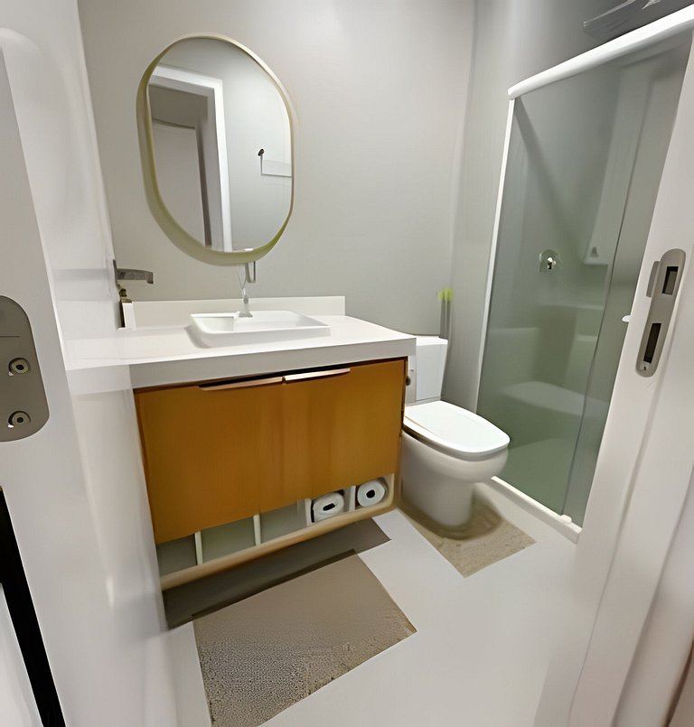 2 Quartos e vista incrível Pé na Areia Muro Alto