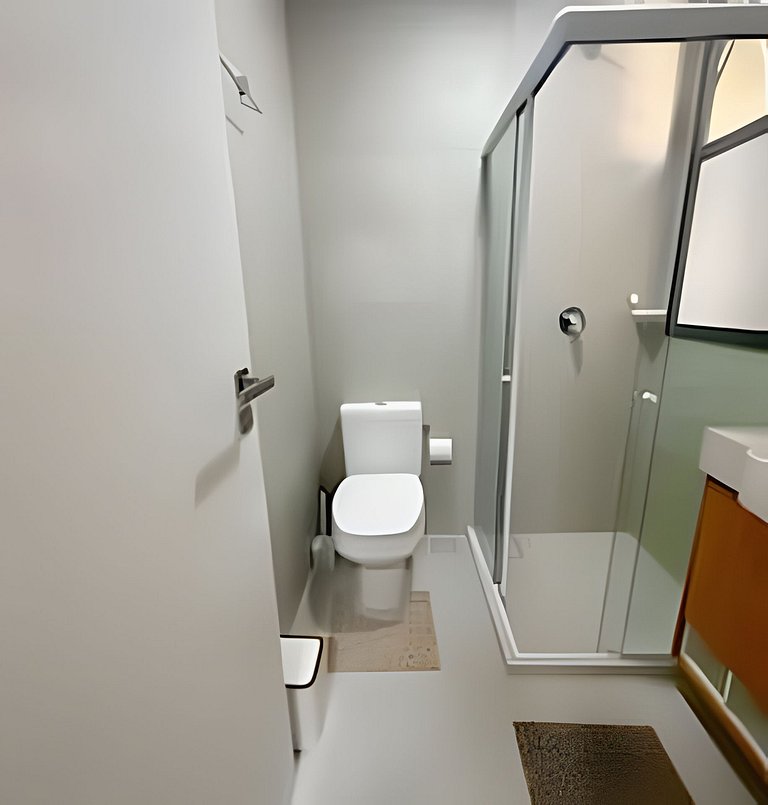 2 Quartos e vista incrível Pé na Areia Muro Alto