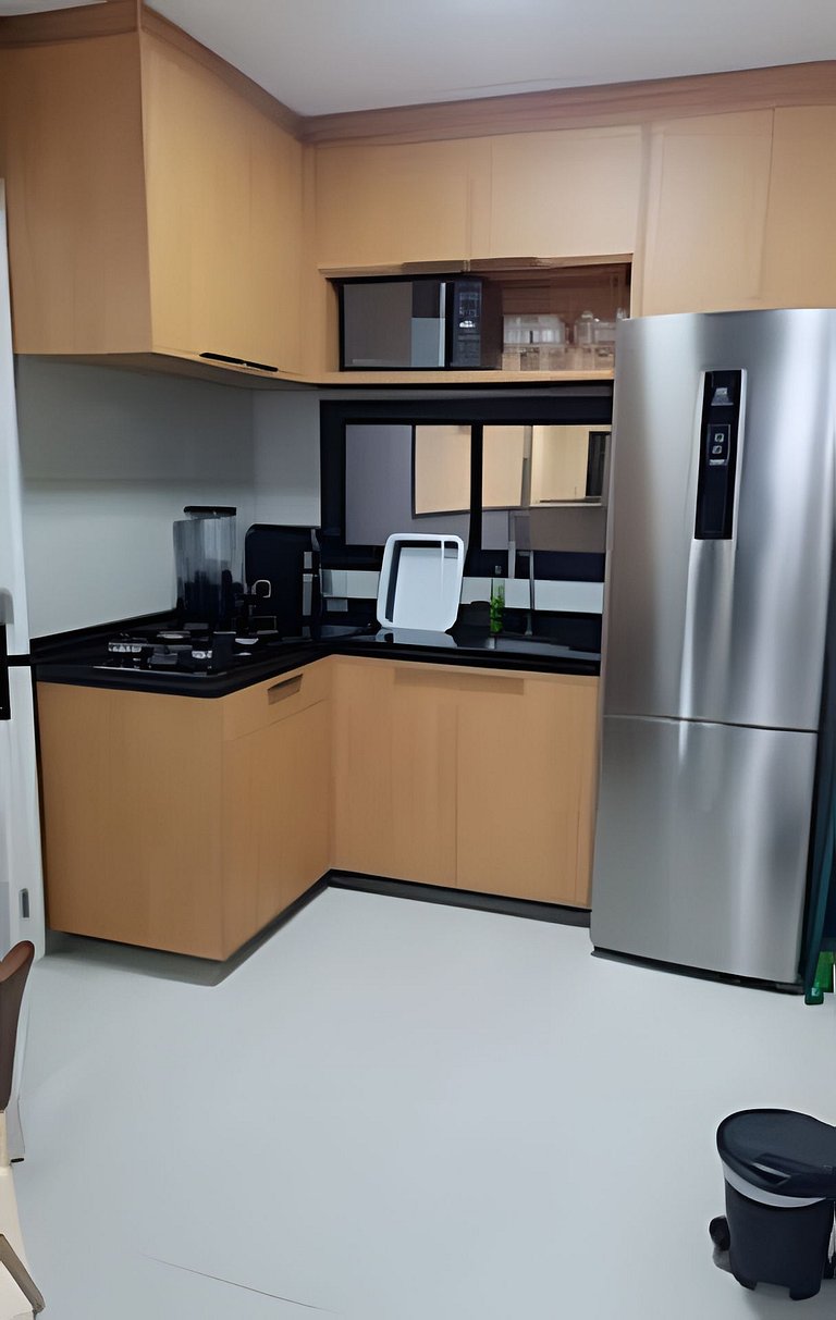 2 Quartos e vista incrível Pé na Areia Muro Alto