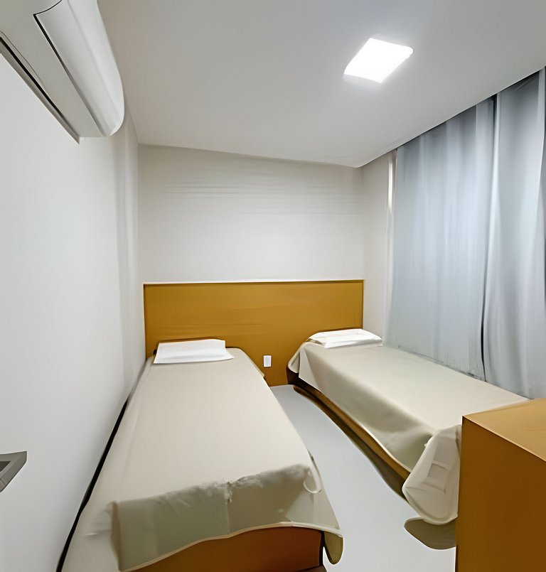 2 Quartos e vista incrível Pé na Areia Muro Alto