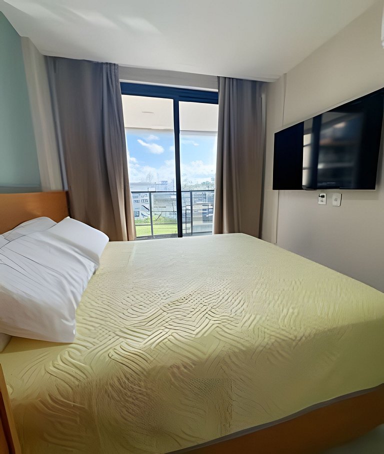 2 Quartos e vista incrível Pé na Areia Muro Alto