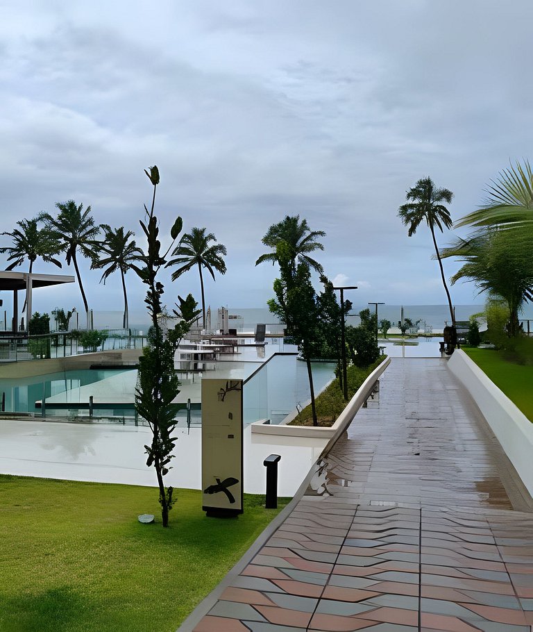 2 Quartos e vista incrível Pé na Areia Muro Alto