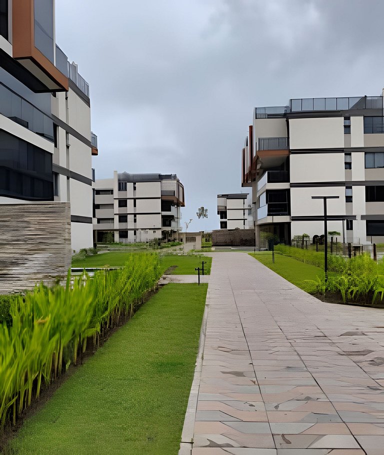 2 Quartos e vista incrível Pé na Areia Muro Alto