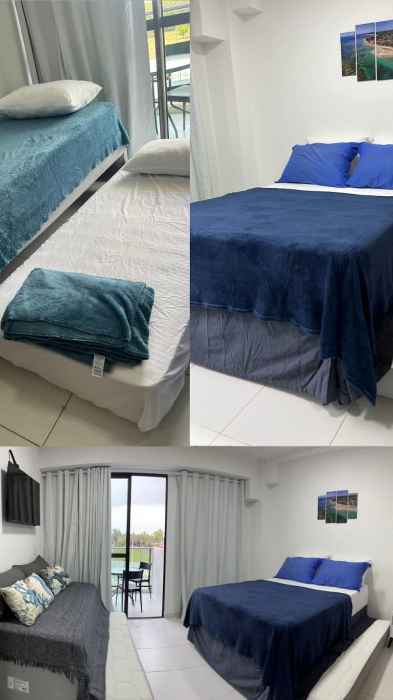 Studio aconchegante no Mana Beach Experience