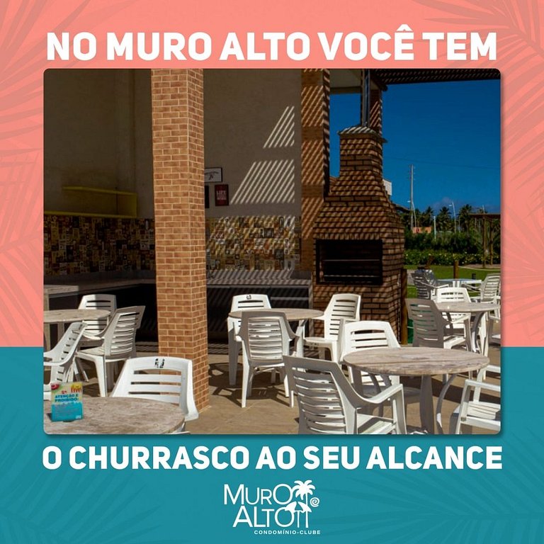 Apartamento completo perto da praia em Muro Alto