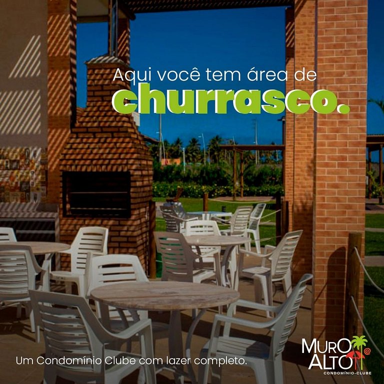 Apartamento completo perto da praia em Muro Alto