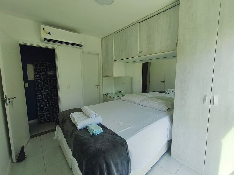 Apartamento moderno e confortável próximo à praia