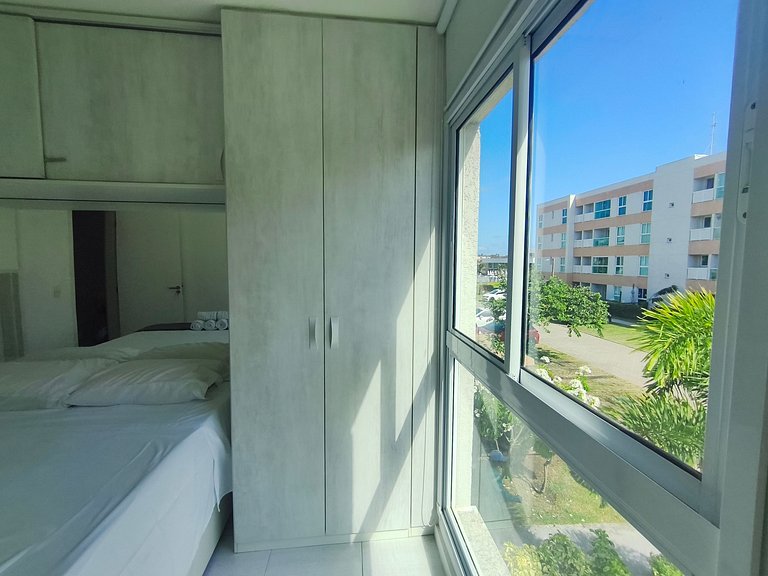 Apartamento moderno e confortável próximo à praia