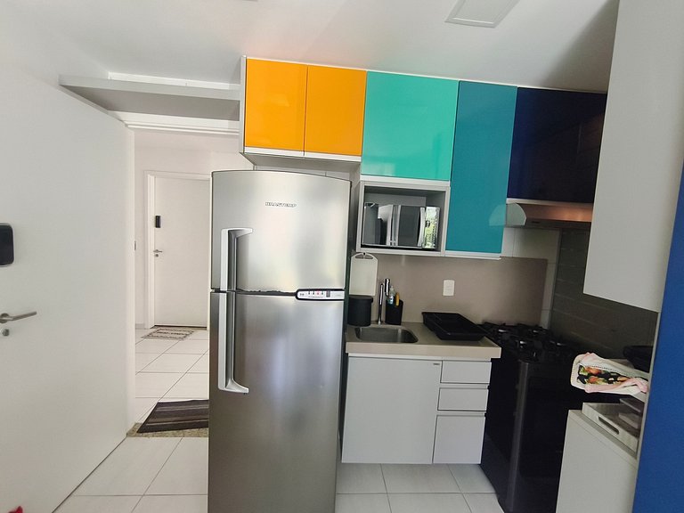 Apartamento moderno e confortável próximo à praia