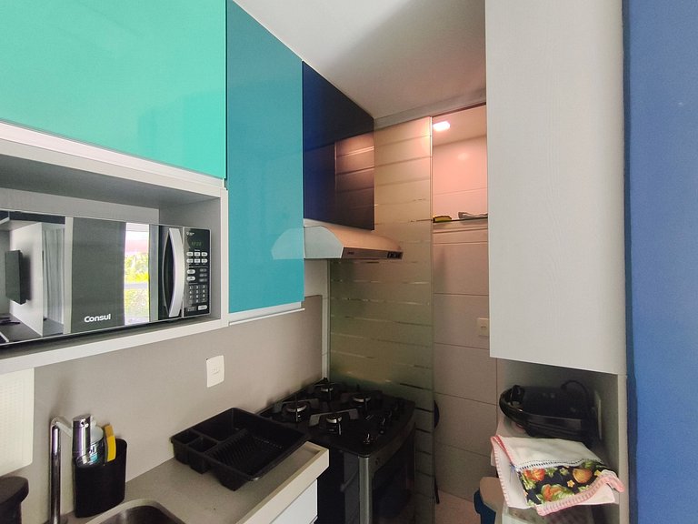 Apartamento moderno e confortável próximo à praia