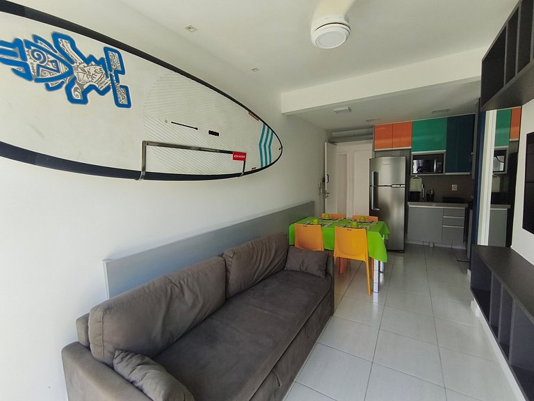 Apartamento moderno e confortável próximo à praia