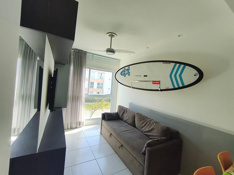 Apartamento moderno e confortável próximo à praia