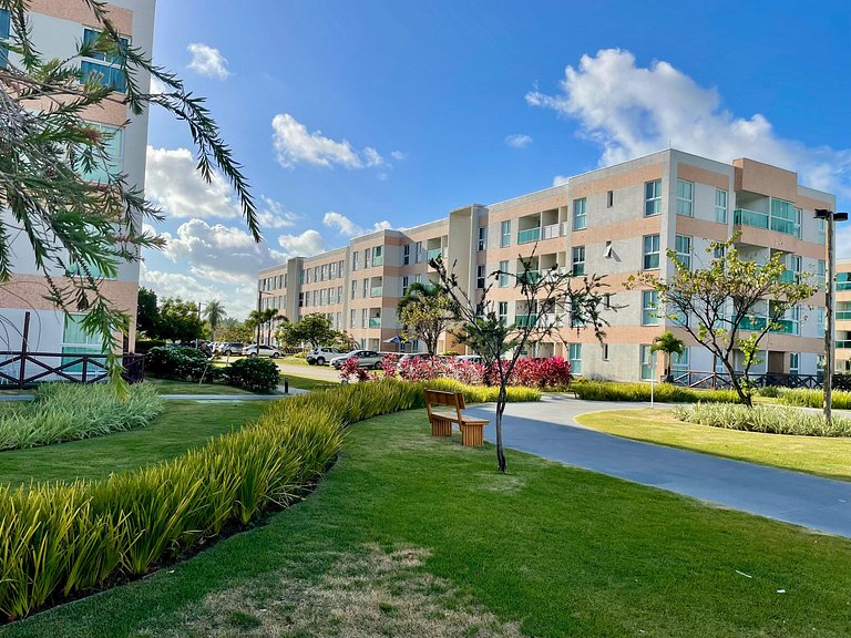 Apartamento moderno e confortável próximo à praia