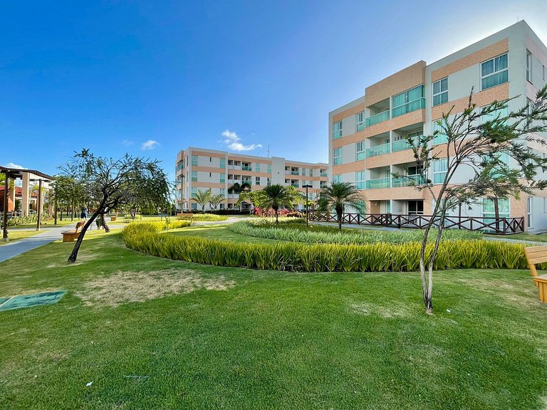 Apartamento moderno e confortável próximo à praia