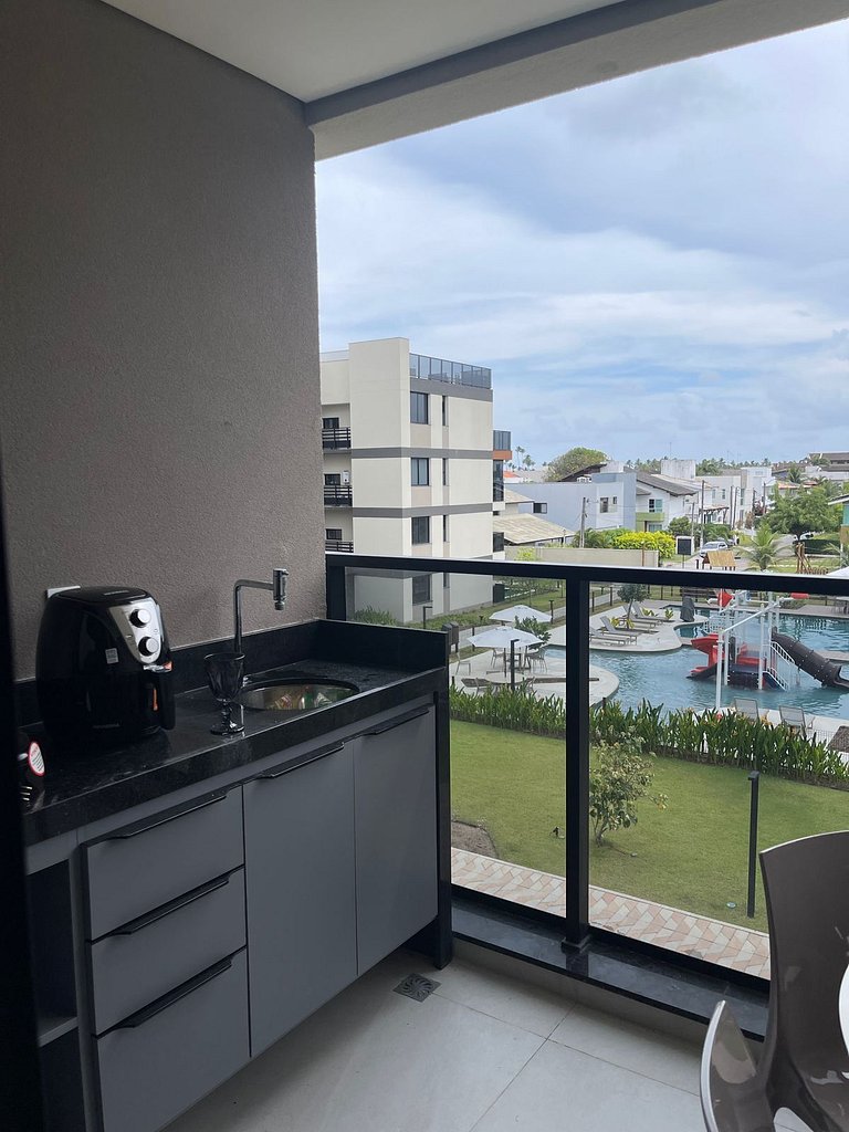 Apartamento Beira Mar em Muro Alto Alto Padrão